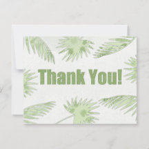 Tropical Dankeschön Card (Paper Cut Effect)