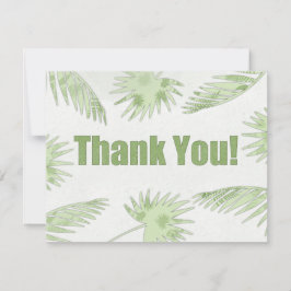 Tropical Dankeschön Card (Paper Cut Effect) Einladung