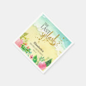 Tropical Der letzte Splash Junggeselinnen-Abschied Serviette (Ecke)