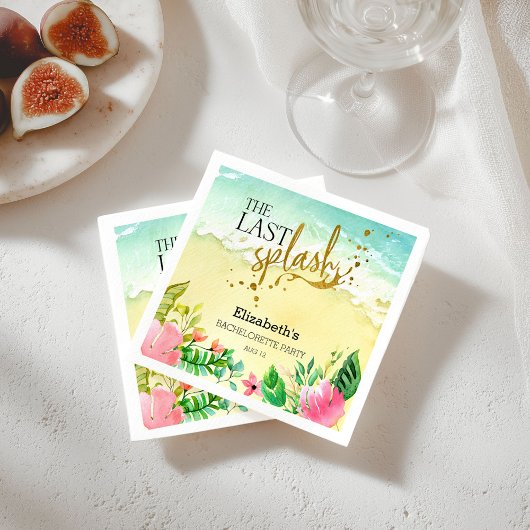 Tropical Der letzte Splash Junggeselinnen-Abschied Serviette