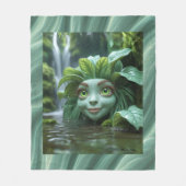 Tropical Design Fleece Blanket (Vorderseite)