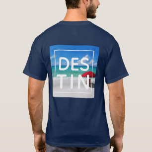 Tropical Destin Strand Florida Moderne Typografie T-Shirt
