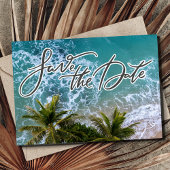 Tropical Destination Beach Wedding Foto Save The Date