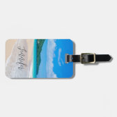 Tropical Destination Landschaftlich Beach Foto Gepäckanhänger (Vorderseite horizontal)