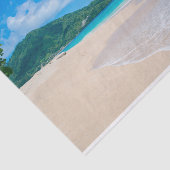 Tropical Destination Landschaftlich Beach Foto Seidenpapier (Ausschnitt)