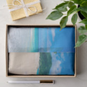 Tropical Destination Landschaftlich Beach Foto Seidenpapier (Geschenk)