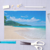 Tropical Destination Landschaftlich Beach Foto Seidenpapier (Handwerk)