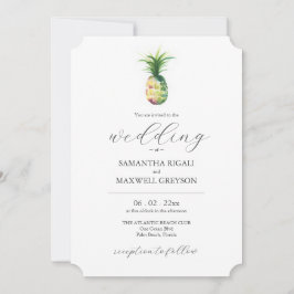 Tropical Destination Unique Wedding Invitation Einladung