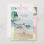 Tropical Destination Wedding Save The Date (Vorderseite)