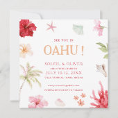 Tropical Destination Wedding Save The Date (Vorderseite)