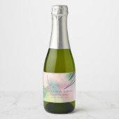 Tropical Destination Wedding  Schaumweinetikett (Vorderseite)