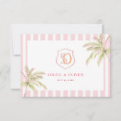 Tropical Destination Wedding Welcome Note (Vorderseite)