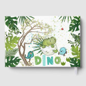 Tropical Dino Baby Showbook Geschichte Gästebuch (Rückseite)