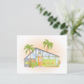 Tropical Dream House Postkarte (Stehend Vorderseite)