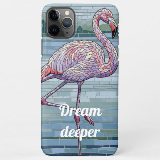Tropical Dreamer Pink Flamingo Mosaic Art iPhone 11Pro Max Hülle