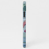 Tropical Dreamer Pink Flamingo Mosaic Art iPhone Hülle (Rechte Seite)