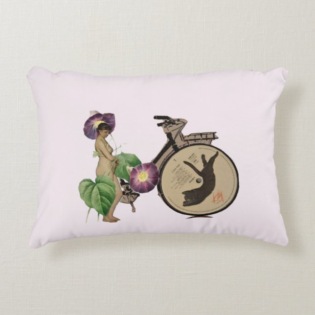 Tropical dreamlike conceptual collage dekokissen (Vorderseite)