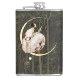 Tropical dreamlike conceptual collage flachmann