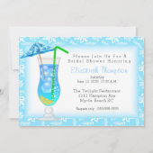 Tropical Drink Bridal Dusche Einladung (Vorderseite)
