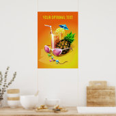 Tropical Drink Custom Poster (Küche)
