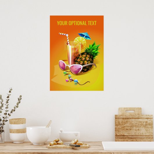 Tropical Drink Custom Poster (Küche)