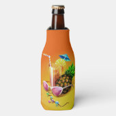 Tropical Drink individuelle Name Flasche cooler Flaschenkühler (Flaschenvorderseite)