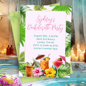 Tropical Drinks Bachelorette Party Einladung