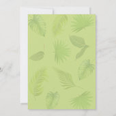 Tropical Drinks Couples Shower invitation Einladung (Rückseite)