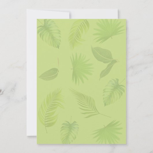 Tropical Drinks Couples Shower invitation Einladung (Rückseite)