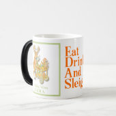 Tropical Eat, Drink and Sleigh Christmas Verwandlungstasse (Vorderseite Links)