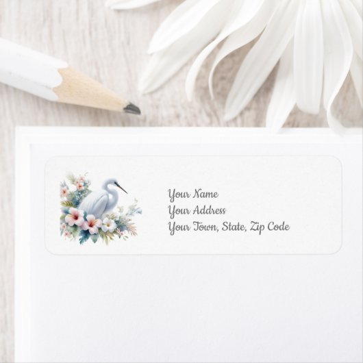 Tropical Egret Bird Island Beach Coastal (Insitu)