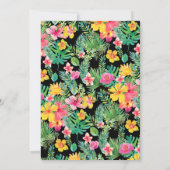 Tropical Elegance Bride Gown Brautparty Einladung (Rückseite)