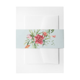 Tropical Elegance Hochzeits-Einladung Bauchbinde Einladungsbanderole