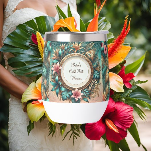 Tropical Elegance Thermal Wine Tumbler