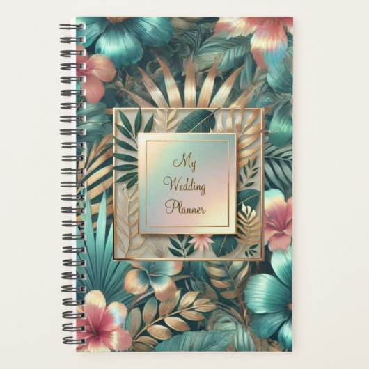 Tropical Elegance Wedding Planner Planer (Vorderseite)