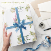 Tropical Elegant Bohemisch Pampas Grass Geschenkpapier