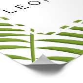 Tropical Elegant Cards and Gifts Hochzeitszeichen Poster (Ecke)