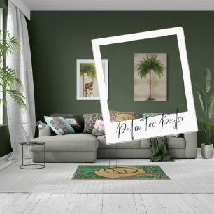 Tropical Elegant Palm Tree Vintag Poster