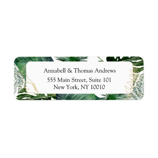 Tropical Elegante Pflanze Trending Wedding (Vorne)