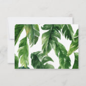 Tropical Elephant Boy Baby Dusche Danke Karte (Rückseite)