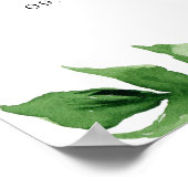 Tropical Elephant Boy Baby Shower Einladung Poster (Ecke)