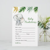 Tropical Elephant Boy Shower Baby Predicence (Stehend Vorderseite)