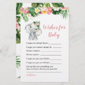 Tropical Elephant Girl Showwwings for Baby (Vorne/Hinten)