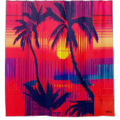 Tropical Escape Fantasy Duschvorhang (Vorderseite)