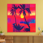 Tropical Escape Fantasy Leinwanddruck (Insitu (Wohnzimmer))