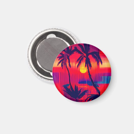 Tropical Escape Fantasy Magnet (Vorderseite/Rückseite)