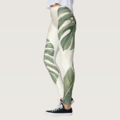Tropical Escape Leggings – Monstera Leaf Yoga Hose (Links)