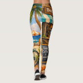 Tropical Escape Leggings – Sunset Vibes Edition (Rückseite)