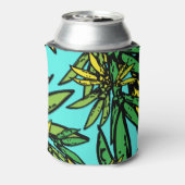 Tropical Exotic Stilvolle Pflanze Muster Dosenkühler (Kanne Rückseite)
