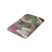 Tropical Exotic: Trendy Green Seamless Badematte (Schrägansicht)